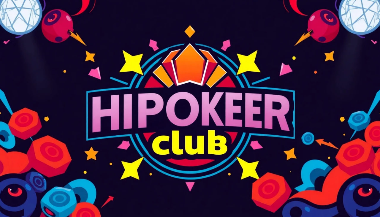 hhpoker应用界面，展示3D渲染的扑克桌和实时对战功能